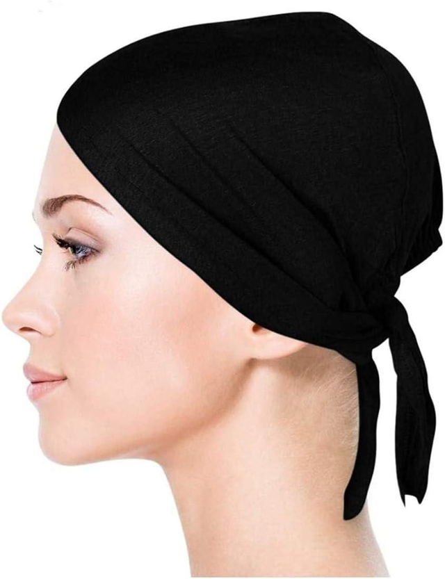 Cotton tie back hijaab cap