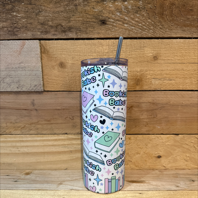 Bookish Babe Metal Insulated Tumbler 