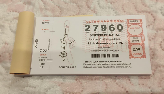 Participación lotería 