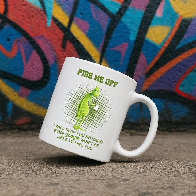 The Grinch Google Slap 11oz Ceramic Printed Mug Design