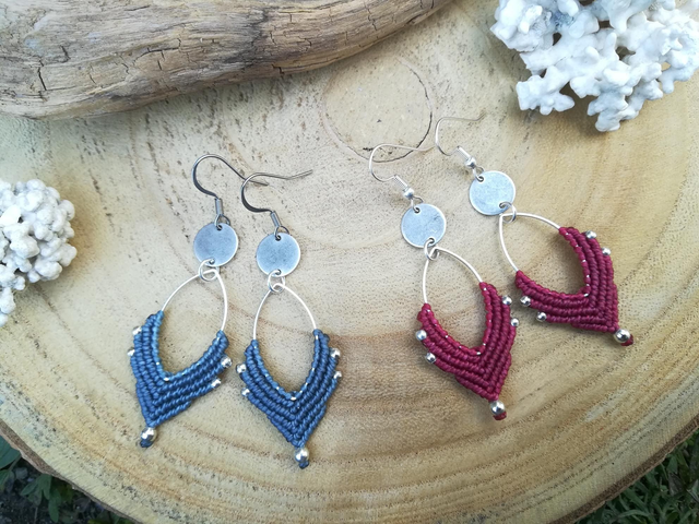 Boucles d'oreilles « CLOÉ » ~ Coloris au choix