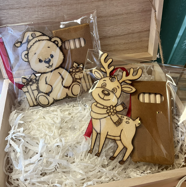 Kit boule de Noël à colorier