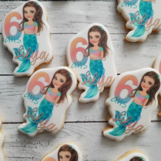 Lot de 15 grands SugarCookies imprimés