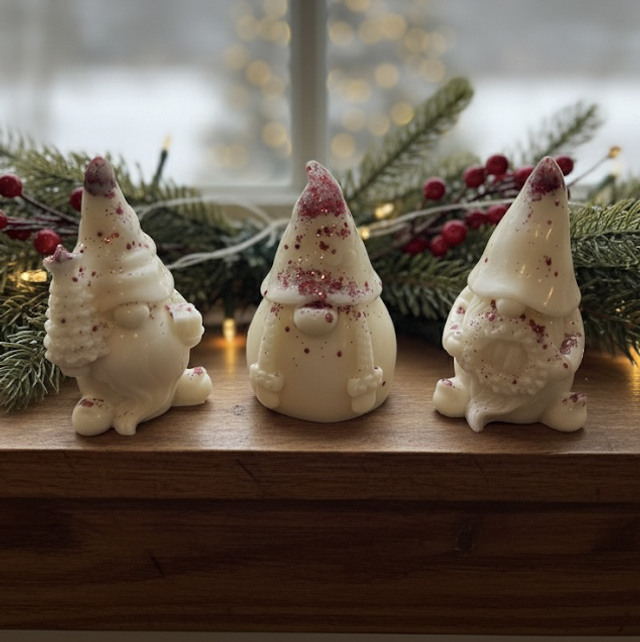 Lot de 3 gnomes de Noël