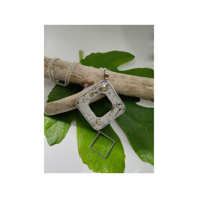 Collection les marbrés blancs losange