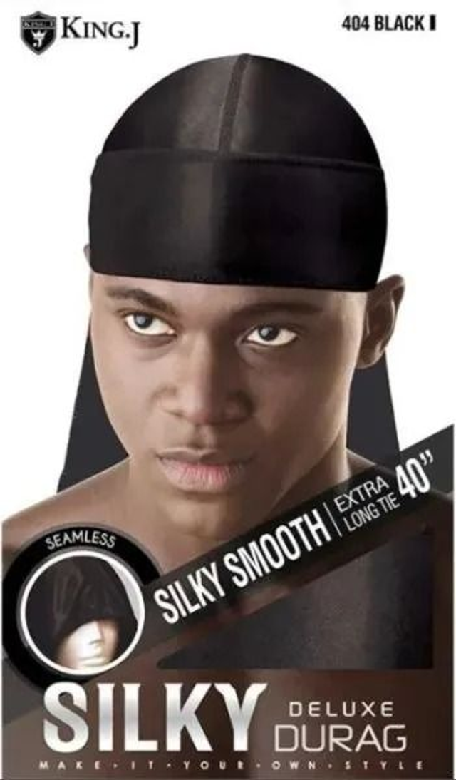 KING J: SILKY DURAG - BLACK (404)
