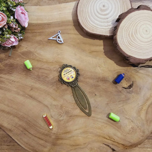 Signet Merci de m'voir aidé à grandir version Jaune