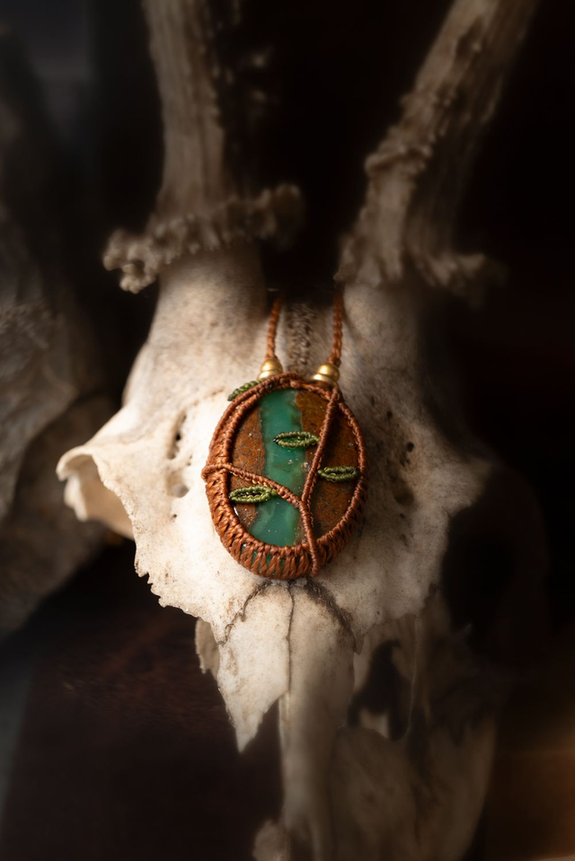 Tyraël - Collier avec Chrysoprase