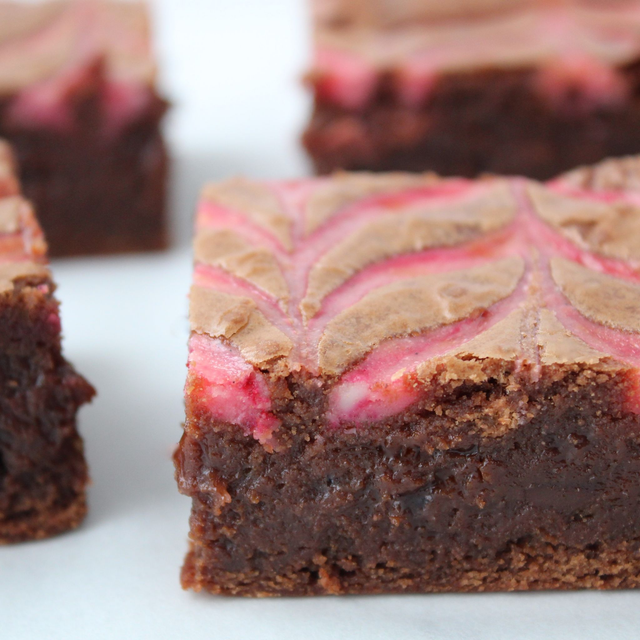 Raspberry Cheesecake Brownie-Box of 8