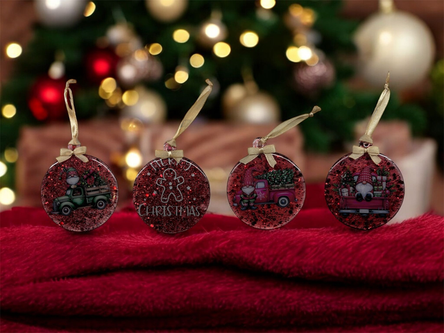 Boule de Noël plate