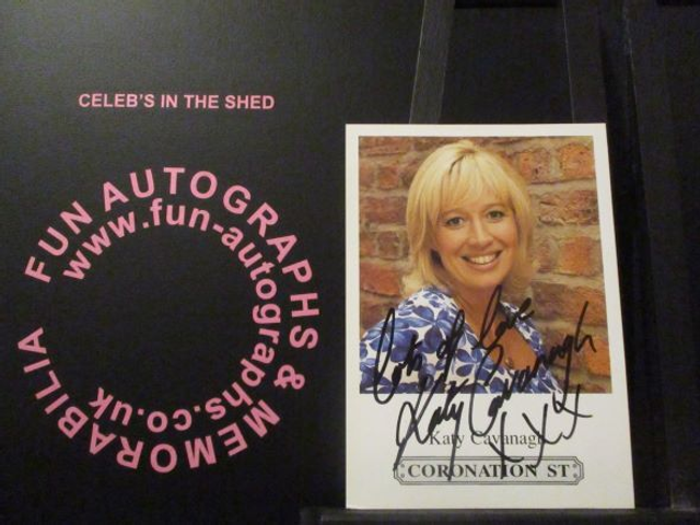 Katy Cavanagh (Julie Carp) Authentic Autographed Coronation Street 6x4 Cast Card