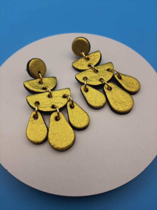 SALE! Chandelier style earrings  - gold