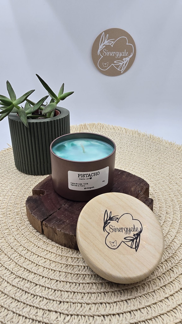 Vela en lata - Pistacho