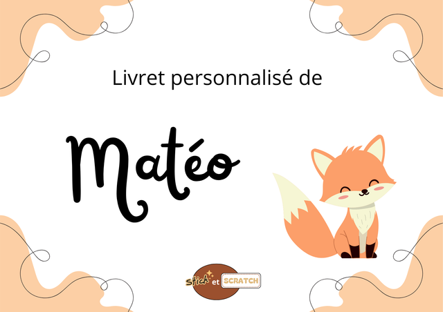 1 Page de présentation et de fin du livret personnalisé