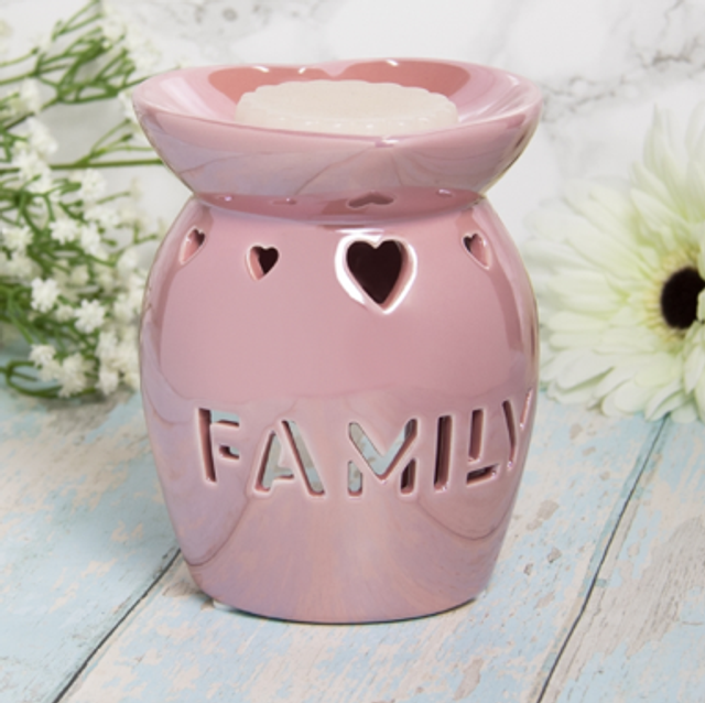 Family Heart Shaped Wax Burner 