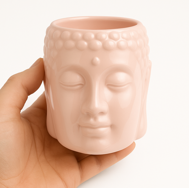 Buddha Wax Burner (Light Pink)