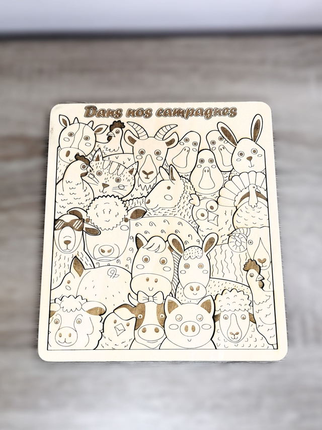 Puzzle &quot;dans nos campagnes&quot;