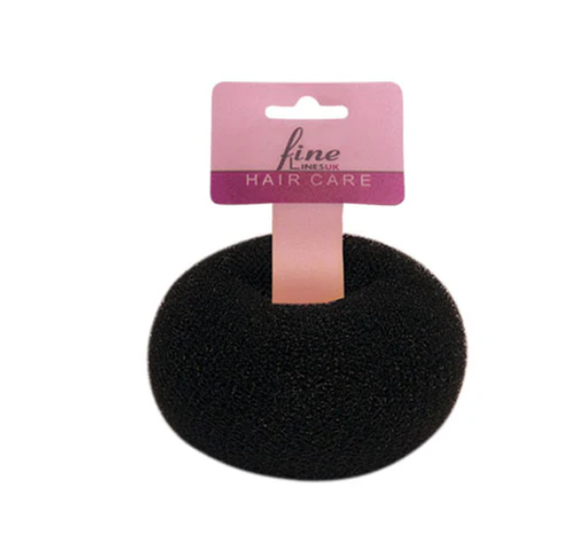 Fine Lines Hair Bun Donut Small Black (6048)