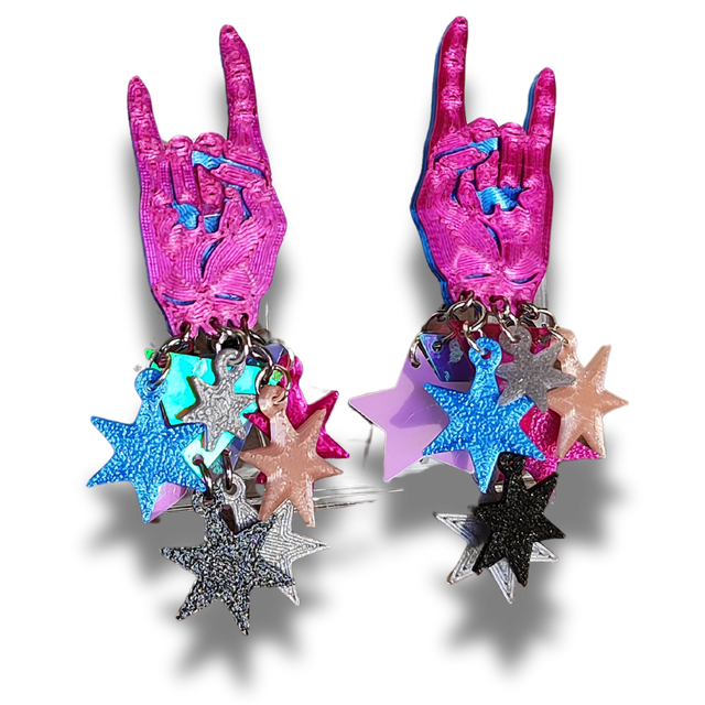 Pendientes "Cuernos roqueros"