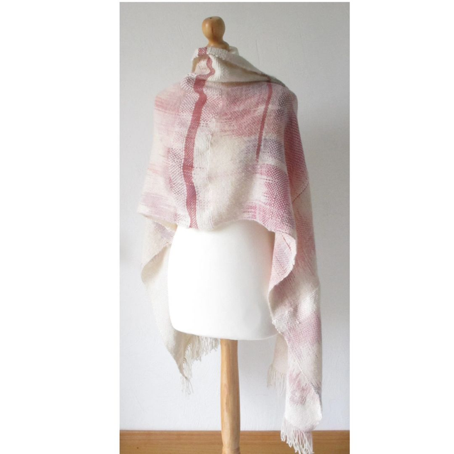 Maxi écharpe - châle laine alpaga