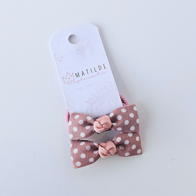 Colet Lazo Par Puntos Rosa