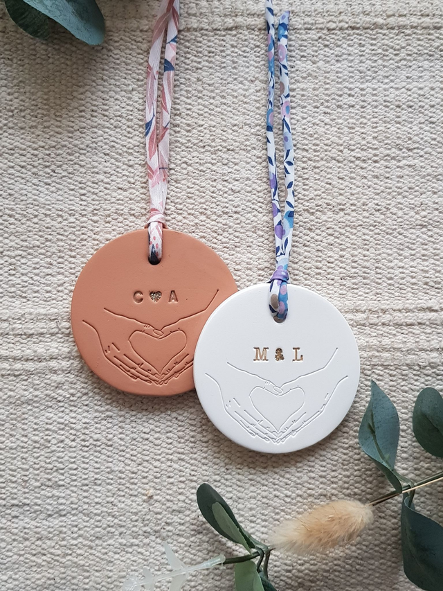 COEUR AVEC LES DOIGTS 1 - personnalisable