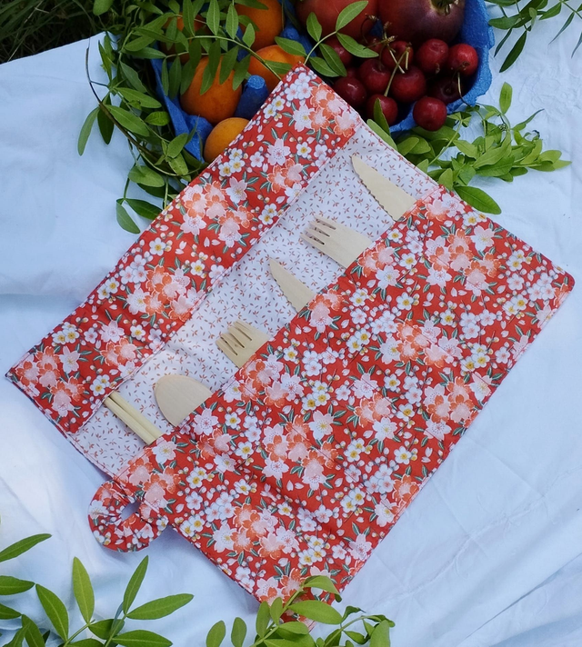 Étui à Couverts - Groseille