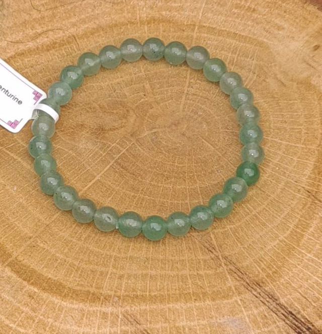Bracelet Aventurine verte 6mm