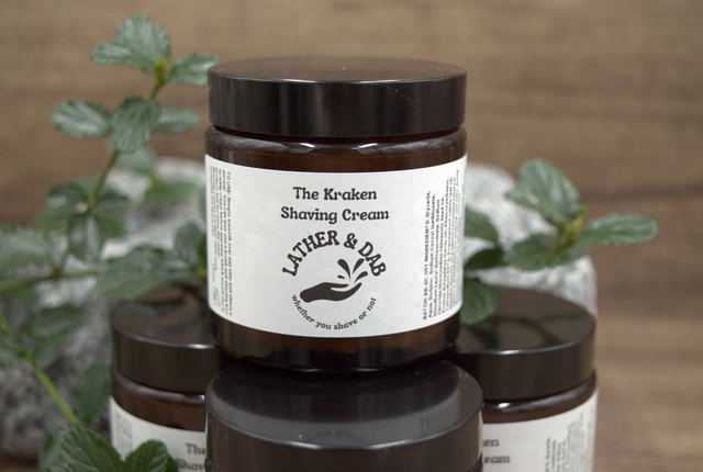 Shave Cream: The Kraken  with Patchouli and Peppermint Essential Oils