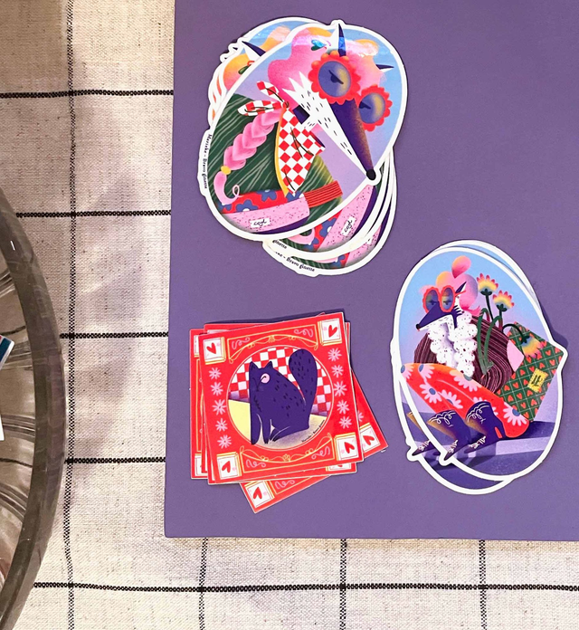 sticker — Foxy santiags — 6x8 cm