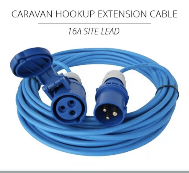 Mains hook up cable 16amp 5m