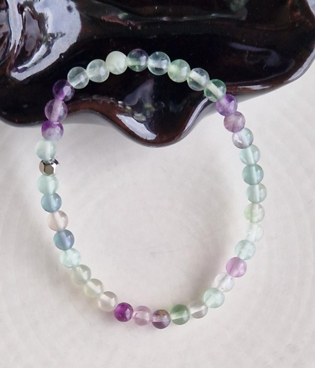 Bracelet Fluorite 4mm