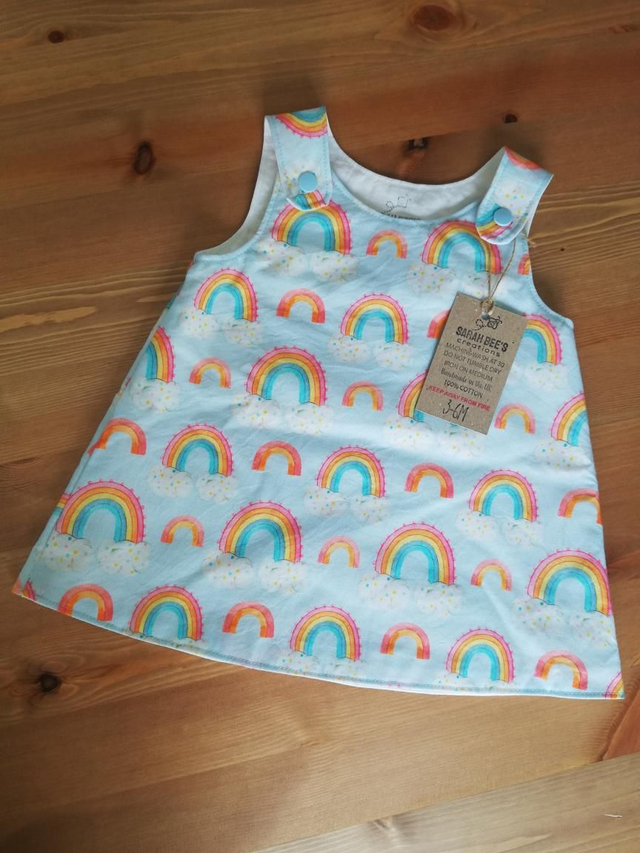 Baby &amp; Toddler A-Line Pinafore Dress - Rainbow