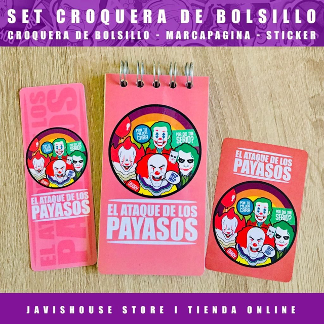 Set Croquera El ataque de los payasos