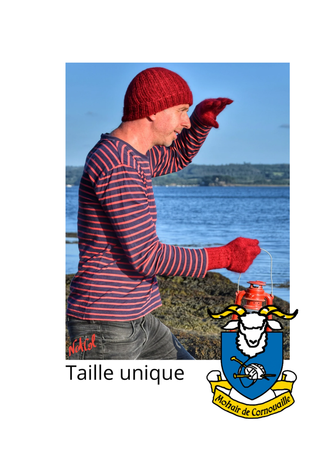 Bonnet mohair et soie