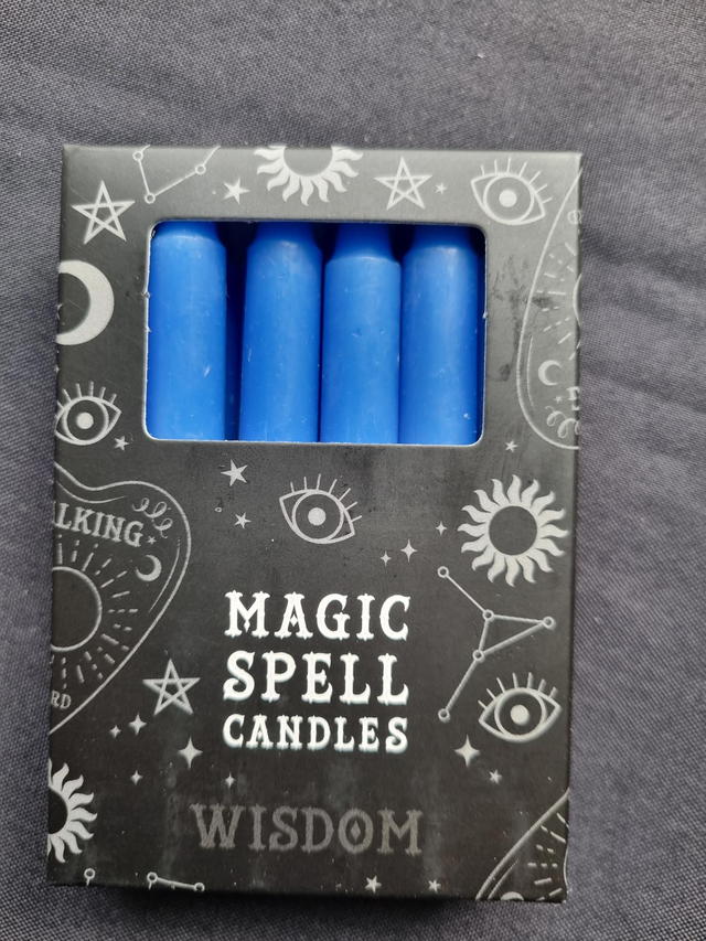 Bougie rituel bleu Foncé Vérité 