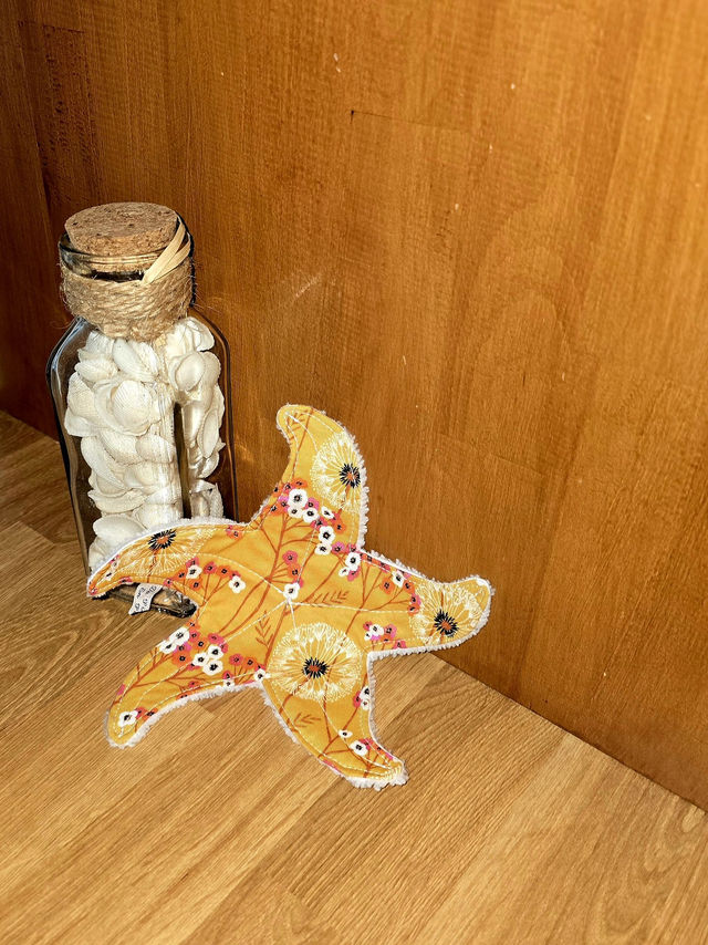 doudou plat étoile de mer 