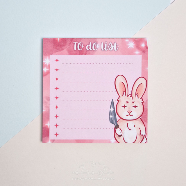 Notesik klejony TO DO LIST | ZWIERZĘTA