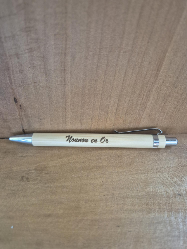 Stylo &quot; Nounou en or&quot;