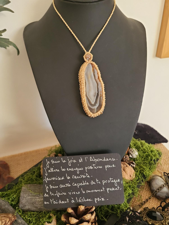 Pierre de l'âme : Agate du Botswana 1