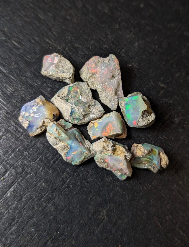 Lot Opales Éthiopiennes 83,35 carats 