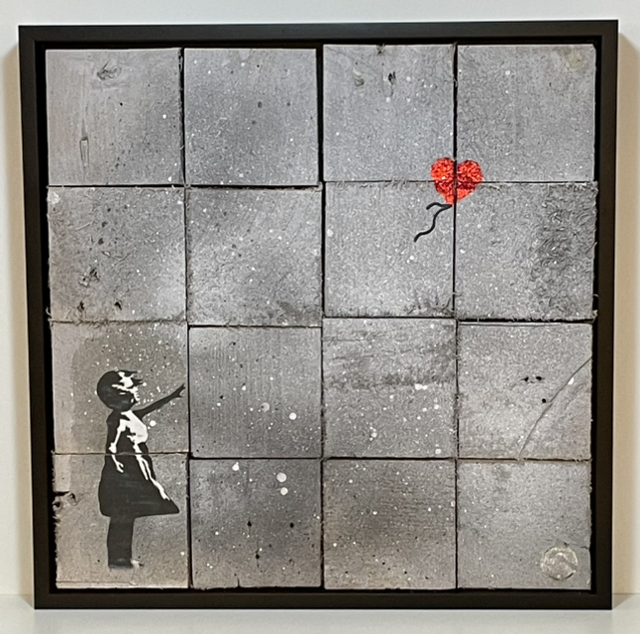 Mosaik Girl with Balloon - Jane Framer 