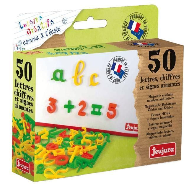 Jeujura Coffret 50 Lettres Cursives, Chiffres Et Signes