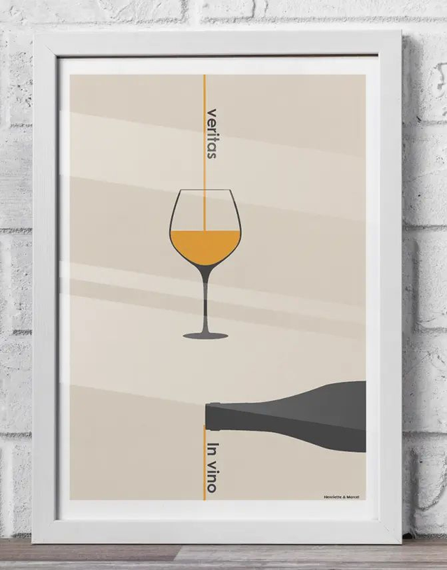13 - Affiche vin style vintage
