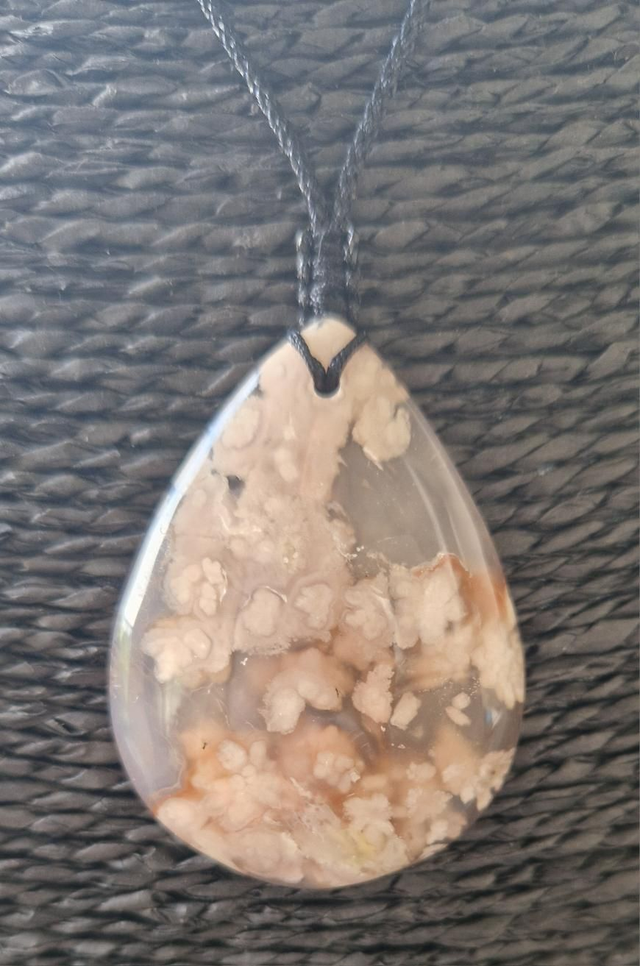 Pendentif Agate Fleur