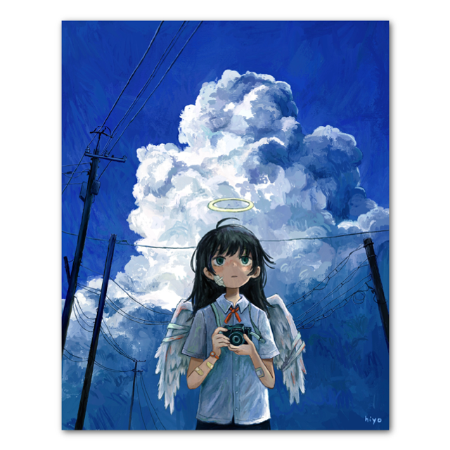 large art print - chasing clouds ☁️
