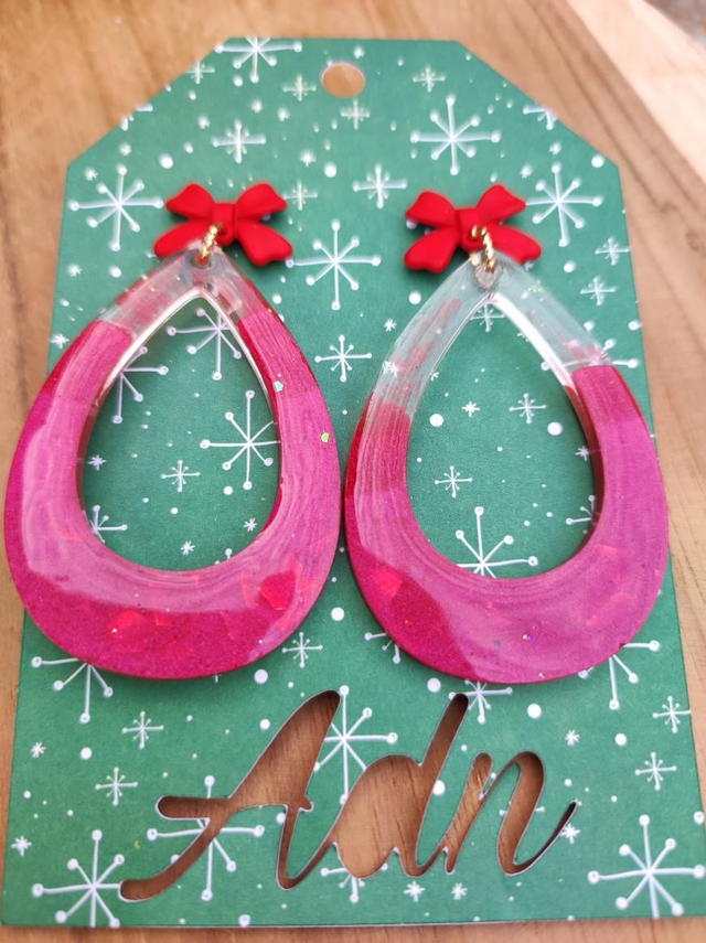 Boucles D&#039;oreilles &#039;Christmas Bow&#039;
