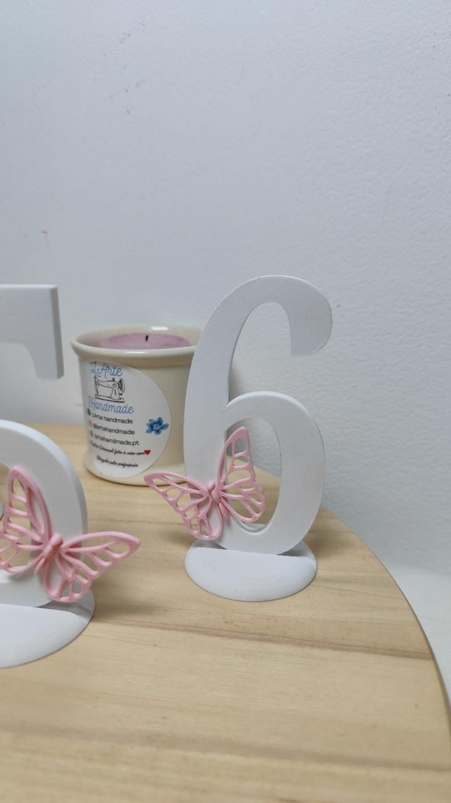 Números marcação de mesas 