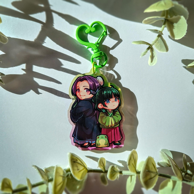 The Apothecary Diaries / JinshixMaomaoxFrog / Double Sided Acrylic Epoxy Keychain 2.5in (63.5mm) / Fanart