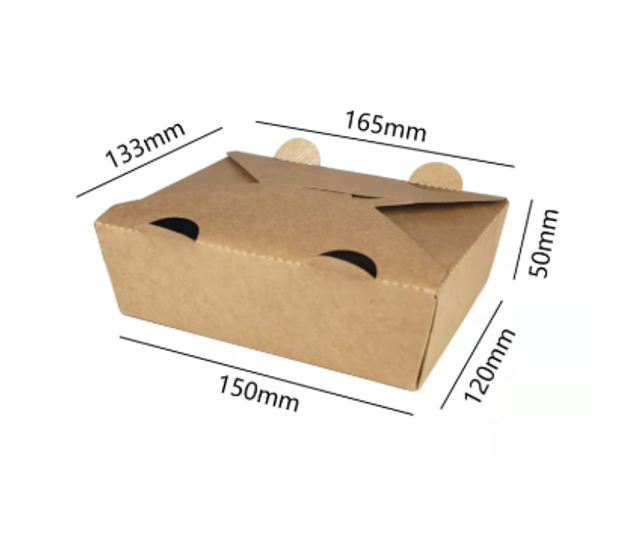 1040ml Premium Kraft Paper Food Box – No. 5 (BTC024)